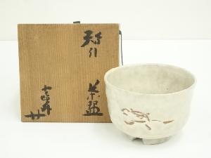 信楽焼　寺垣外窯　杉本貞光造　粉引茶碗（共箱）